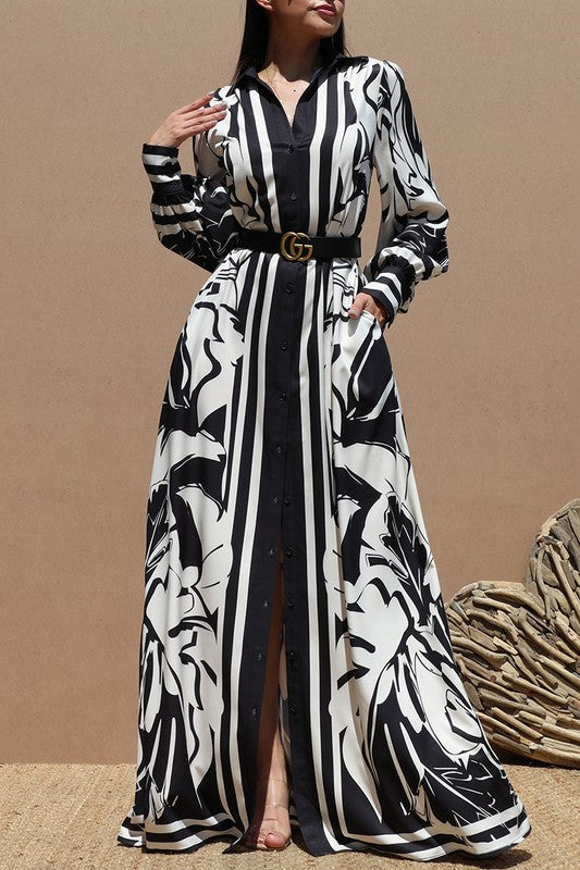 Black & White Maxi dress